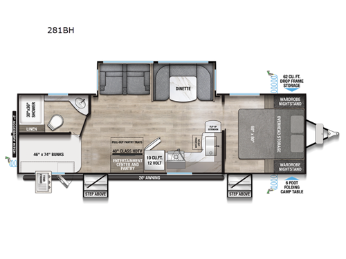 Delta 281BH Floorplan Image