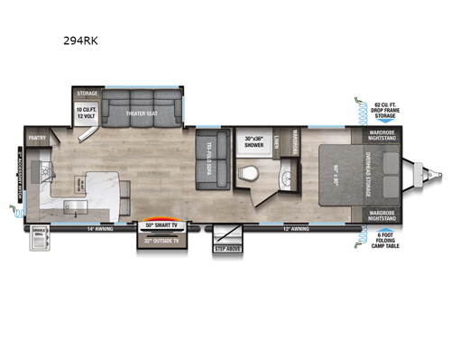 Delta 294RK Floorplan Image