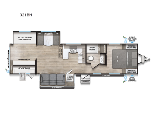 Delta 321BH Floorplan Image