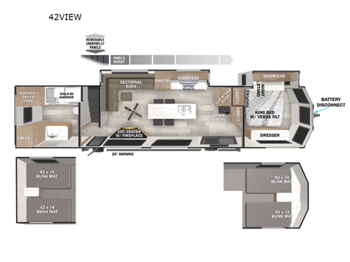 Wildwood Grand Lodge 42VIEW Floorplan