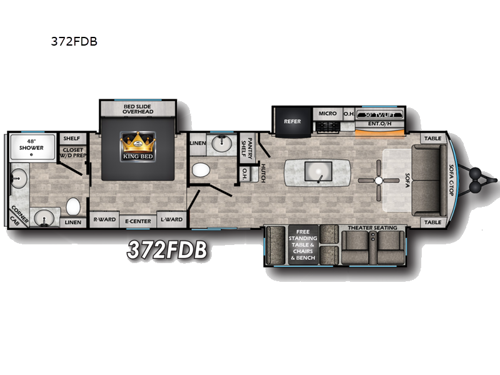 Hampton 372FDB Floorplan