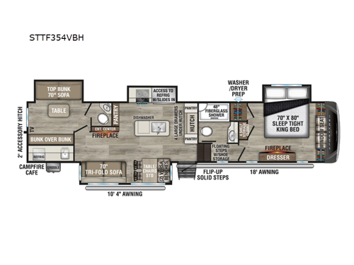 SportTrek Touring Edition STTF354VBH Floorplan
