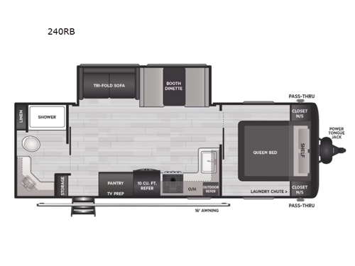 Springdale 240RB Floorplan Image