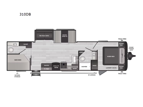 Springdale 310DB Floorplan Image