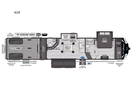 Fuzion 419 Floorplan Image