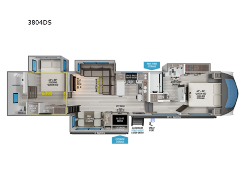 Influence 3804DS Floorplan Image