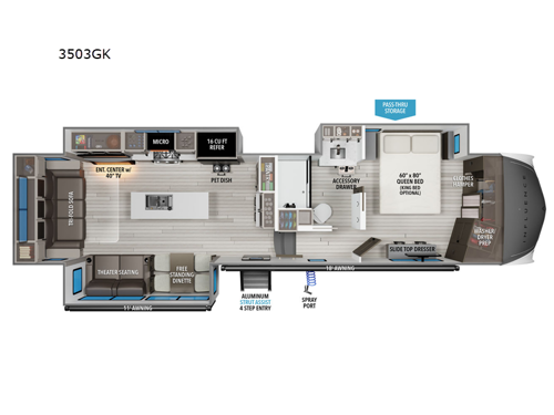 Influence 3503GK Floorplan Image