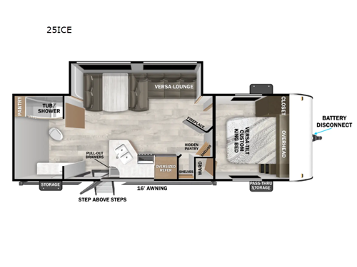 Salem Cruise Lite 25ICE Floorplan