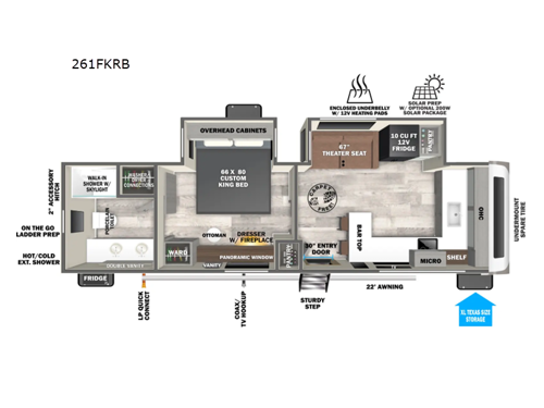 Wildwood Heritage Glen 261FKRB Floorplan Image