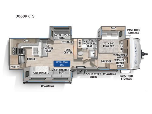 SolAire 3060RKTS Floorplan