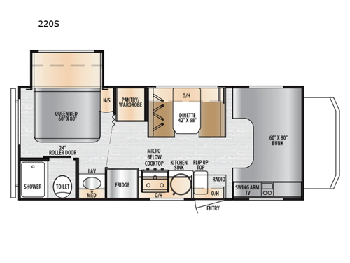 Entrada 220S Floorplan Image