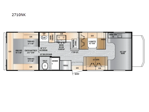 Entrada 2710NK Floorplan Image