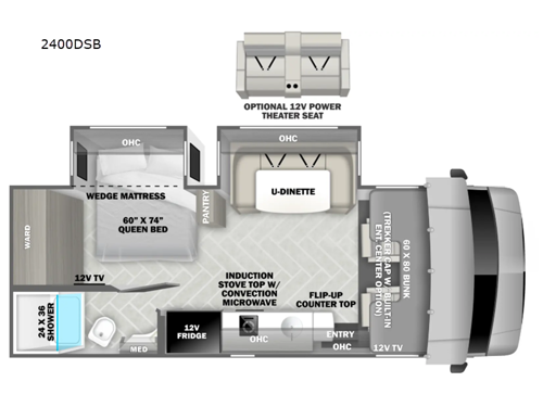 Sunseeker MBS 2400DSB Floorplan