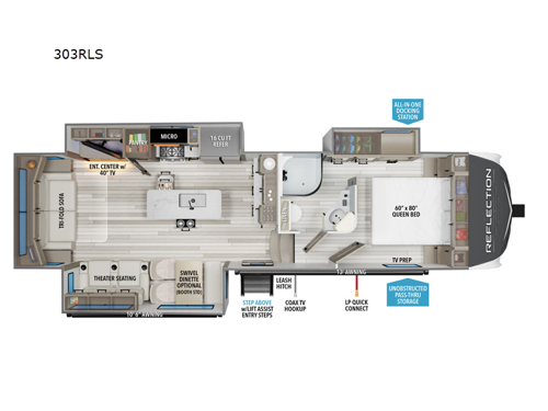 Reflection 303RLS Floorplan Image