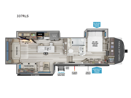 Reflection 337RLS Floorplan Image