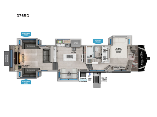 Solitude 376RD Floorplan Image