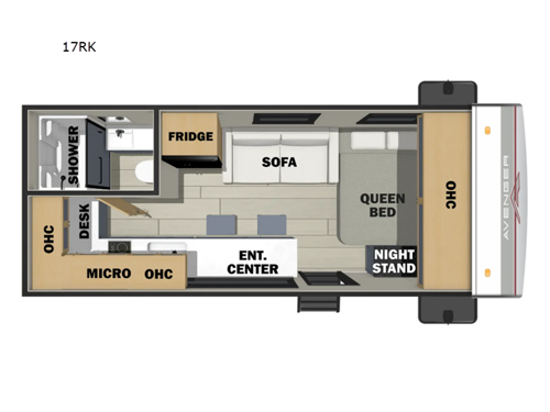 Avenger LT 17RK Floorplan Image