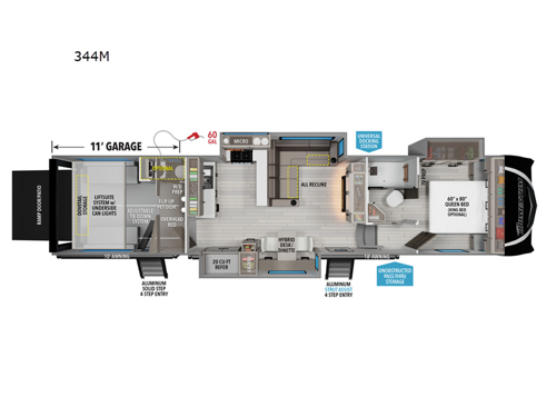 Momentum M-Class 344M Floorplan Image