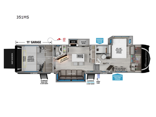 Momentum M-Class 351MS Floorplan Image