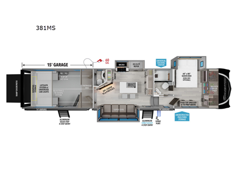 Momentum M-Class 381MS Floorplan Image