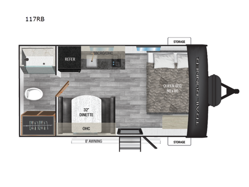 Trail Runner 117RB Floorplan Image