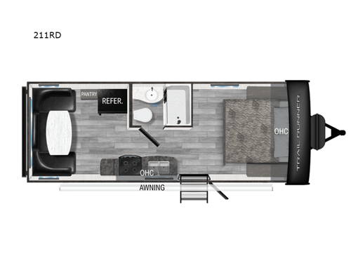 Trail Runner 211RD Floorplan Image