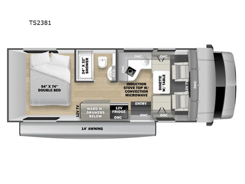 Sunseeker TS TS2380 Floorplan