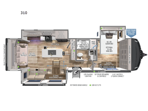 Model Z Air 310 Floorplan Image