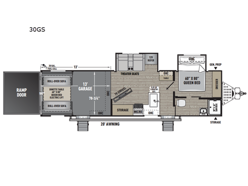 Adrenaline 30GS Floorplan Image