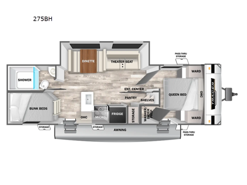 Tracer 275BH Floorplan Image