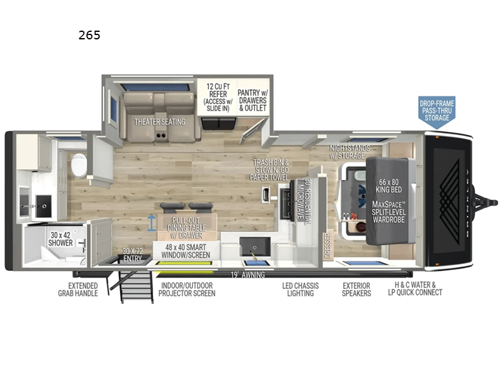 Model I 265 Floorplan Image