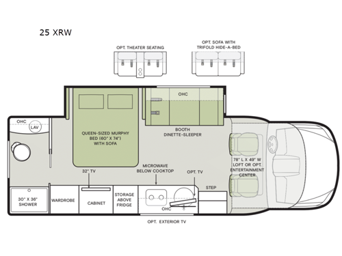 Wayfarer 25 XRW Floorplan Image