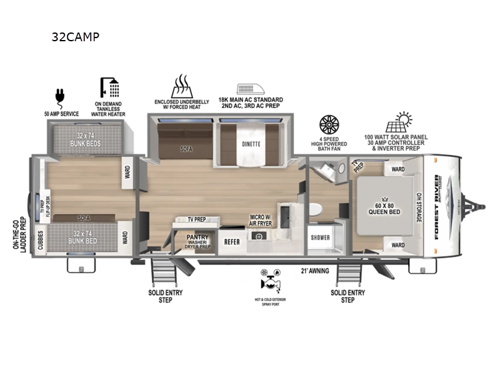Surveyor Legend X 32CAMP Floorplan