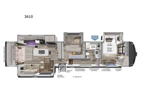 Model Z 3610 Floorplan Image