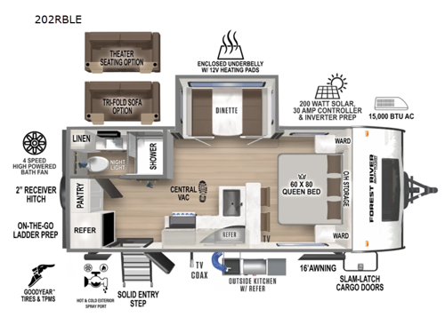 Surveyor Legend 202RBLE Floorplan