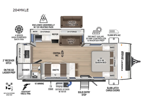 Surveyor Legend 204MKLE Floorplan