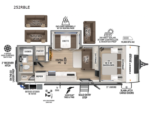Surveyor Legend 252RBLE Floorplan