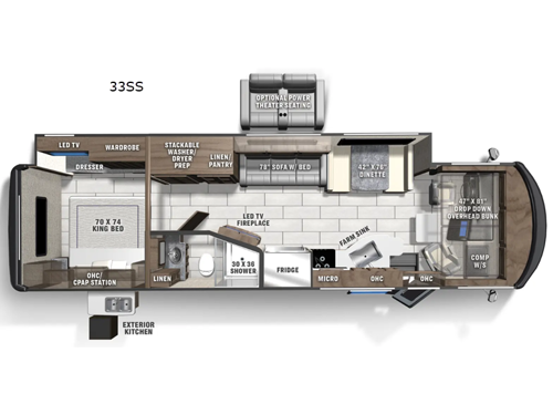 Mirada 33SS Floorplan Image