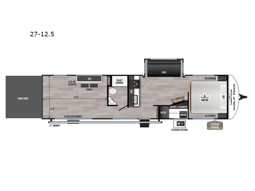 Cherokee Wolf Pack 27-12.5 Floorplan