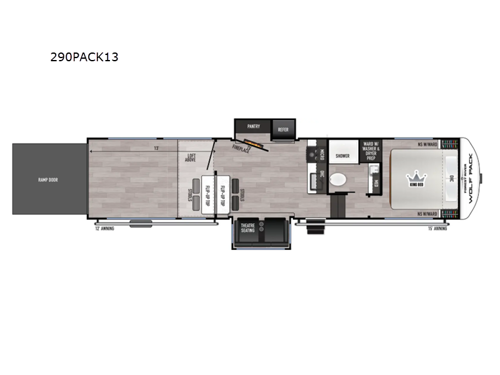 Cherokee Wolf Pack 290PACK13 Floorplan