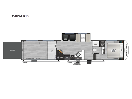 Cherokee Wolf Pack 350PACK15 Floorplan