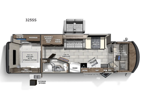 Encore 325SS Floorplan Image