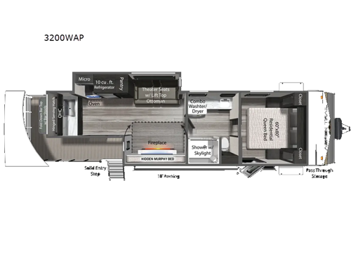 Aspen Trail 3200WAP Floorplan Image