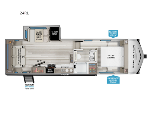 Reflection 100 Series 24RL Floorplan Image