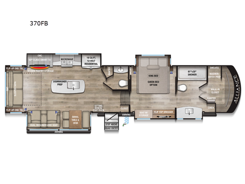 Paradigm 370FB Floorplan Image