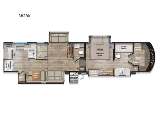 Paradigm 382RK Floorplan Image