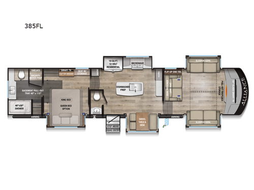 Paradigm 385FL Floorplan Image