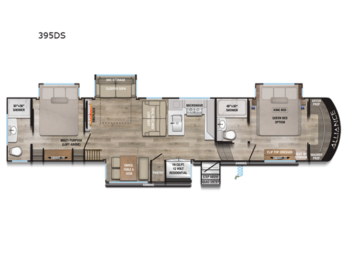 Paradigm 395DS Floorplan Image