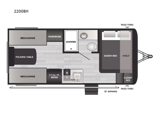Springdale Classic Mini 2200BH Floorplan Image