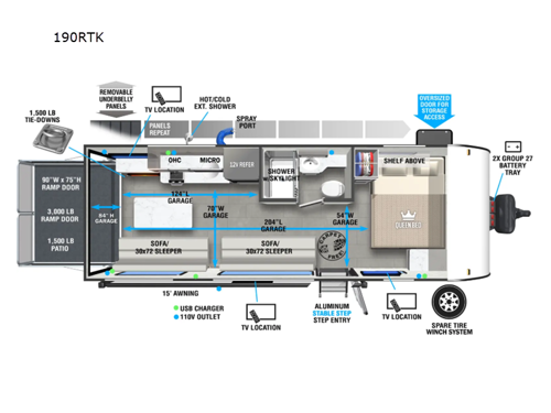 Salem FSX 190RTK Floorplan